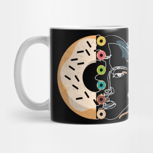 Check Out My Six Pack Donuts Lover Half Human Half Doughnut Mug